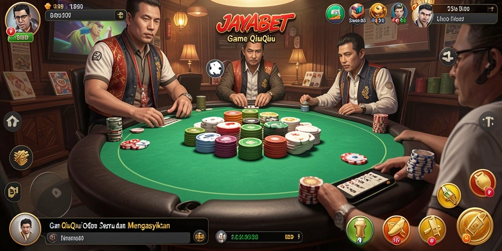 Tampilan gameplay seru JAYABET saat bermain QiuQiu.