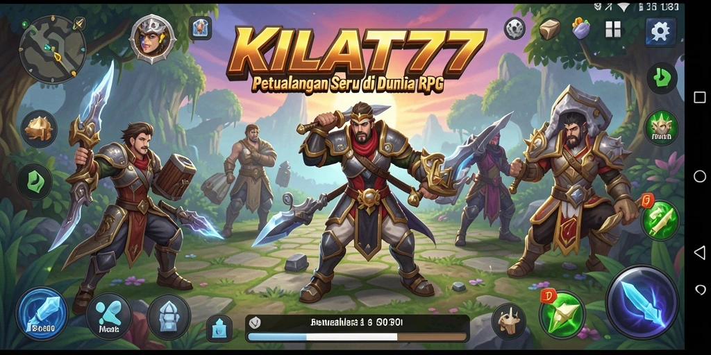 Tampilan gameplay KILAT77 yang menegangkan dan penuh aksi RPG.