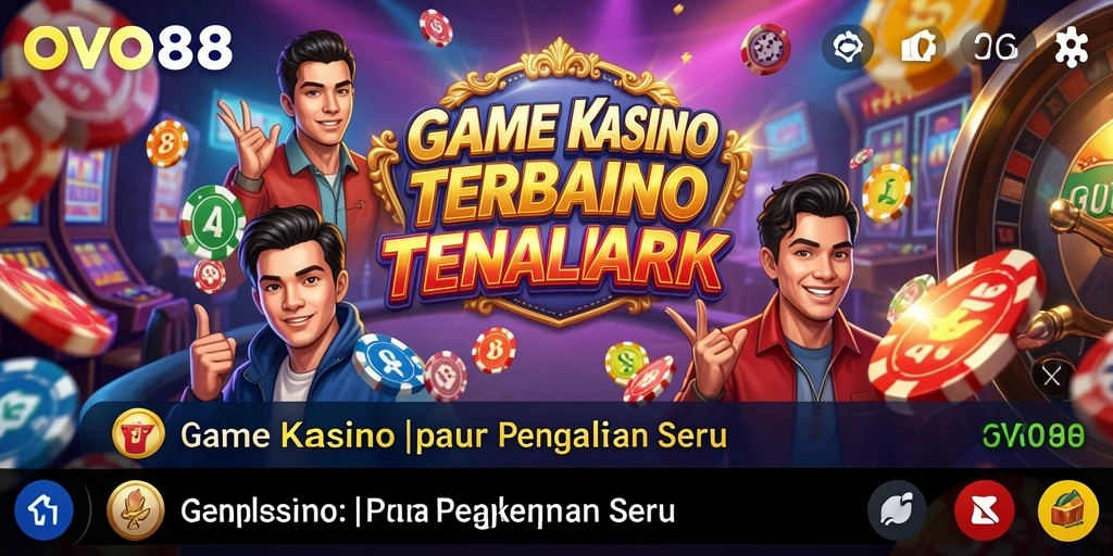 Tampilan gameplay OVO88 yang menarik dan penuh warna.