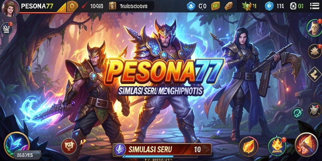 Tampilan gameplay PESONA77 yang menarik dan mendalam.