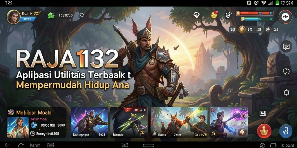 Tampilan utama <strong>RAJA132</strong> dengan fitur pengingat dan manajemen tugas.
