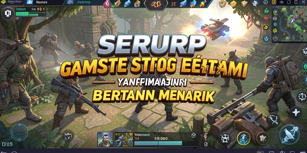 Screenshot gameplay SERURP menampilkan pertempuran strategis yang mendebarkan.