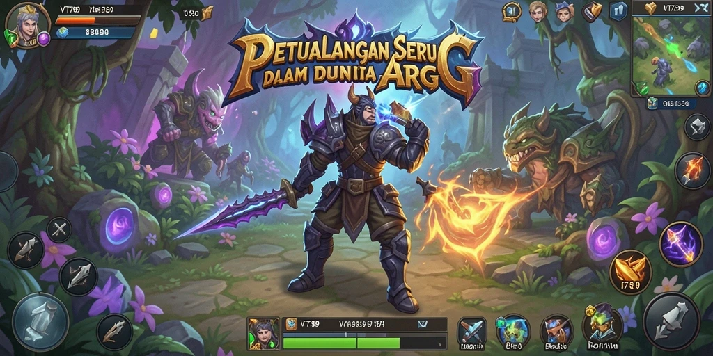 Tangkapan layar dari gameplay menawan VT789 dalam dunia ARPG.